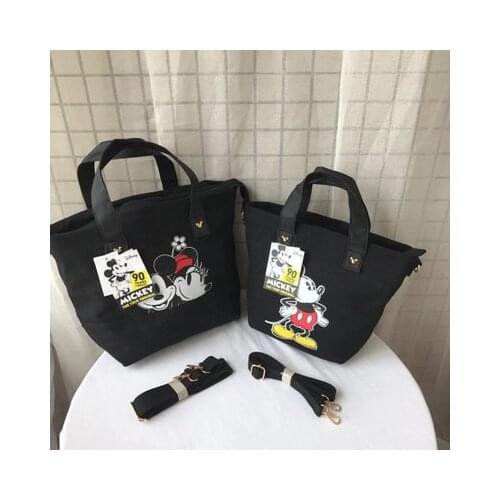 Disney Mickey mouse lady canvas messenger shoulder bag cartoon fashion minnie handbag women messenger bag shopping