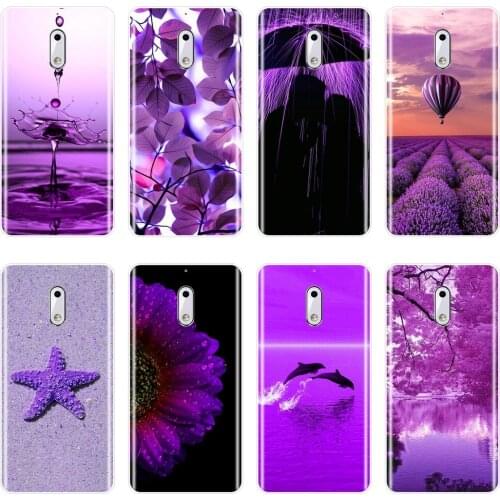 Purple Flower Star Floral Aesthetic Fashion Phone Case Silicone For Nokia 7 Plus X6 Soft Back Cover For Nokia 8 6 5 3 2 1 Case