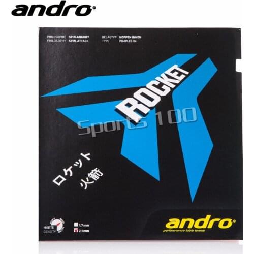 Andro ROCKET Pimples In Table Tennis Rubber Pips-In Ping Pong Sponge Tenis De Mesa