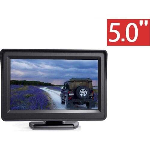 HD 5 Inch TFT LCD Car Color Rear View Monitor Screen for Parking Backup Camera, HD Full Color Wide Screen for Car Reverse Camera