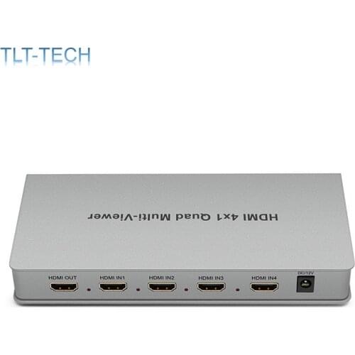HDMI 4x1 Quad Multi-Viewer Seamless HDMI Switch Screen Splitter With Remote Control 4 In 1 Out HDMI Switch With 5 Display Modes