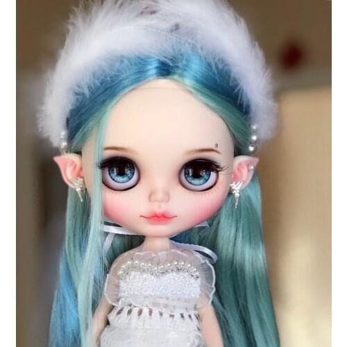 ICY DBS Blyth Doll joint body matte face with tan dark natural skin soft hair NEO BJD toy gift DIY with HAND SET A&B