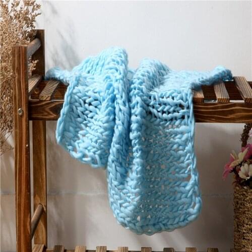 Newborn Baby Soft Photography Photo Prop Infant Backdrop Braided Child Blanket Rug Basket Filler Braid Blanket Basket Stuffer