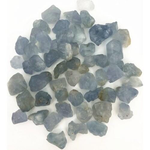 Drop Shipping 100g Rare Natural Blue Celestite Crystal Gravel Stones Rough Stone Specimen Gemstones Natural