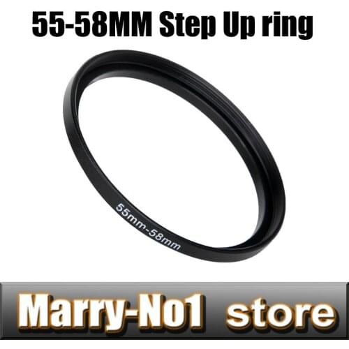 Wholesale 100pcs 55-58MM 55 to 58MM Metal Step Up Rings Lens Adapter Free shipping +Tracking Number