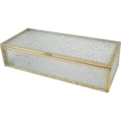 Vintage Style Desk Jewelry Organizer Holder Keepsake Display Box Wedding