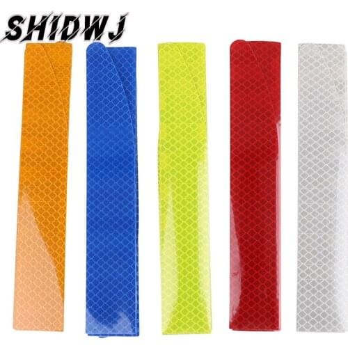 Reflector Stickers Car Exterior Accessories Adhesive Reflective Tape Reflex Exterior Warning Strip Protect Car Body Accessories