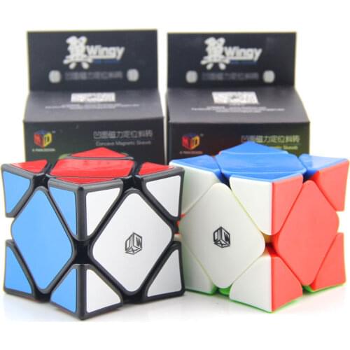 [JUDY] Qiyi X-man Wingy Skewb Cube Concave Skewb Magnetic Speed Cube Stickerless qiyi Magic Cube Toys for Kids Children Adults