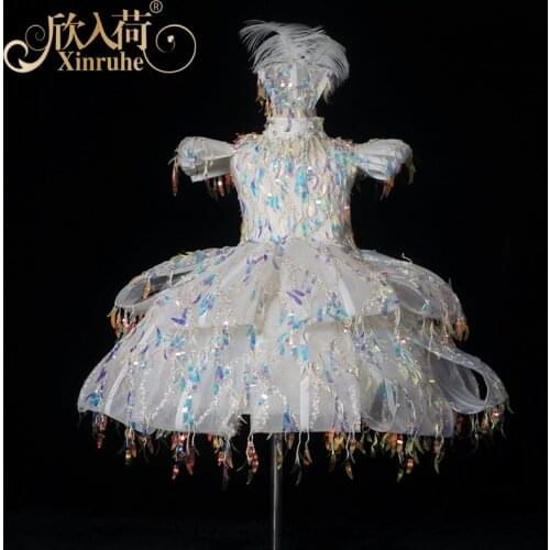 Real Picture Cap Sleeve Sparkly Bling Bling White Flower Girls Dresses White Children Girls Birthday Party First Communion Gowns