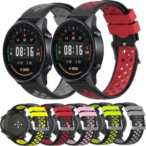 Silicone Strap For Xiaomi Mi Watch Color Smart Watch Band Replacement 22mm Watchband For Huami Amazfit GTR 2 GTR2 2E