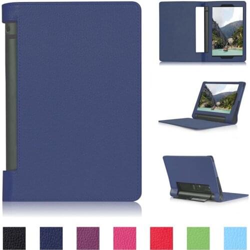 Ultra Slim Litchi Grain Folio Stand PU Leather Cover Case Protective Skin For Lenovo YOGA Tab 3 Tab3 x50 x50m x50l 10.1" Tablet