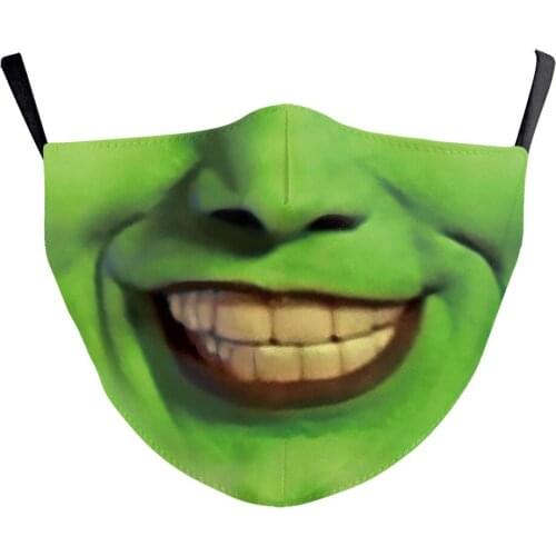 Horror Fashion Printing Masks Womens Men Unisex Halloween Cospaly Face-Protection Cycling Spots Breathable Adult Party Mask