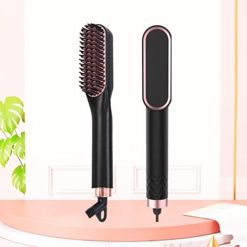 Hair Straightener Beard Hair Comb Heating Comb Hair Straightener Brush Hair Styler Comb Smoothing Iron Hair Straightening Brush