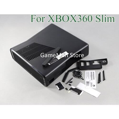 OCGAME High quality Black Full protective Housing Shell Case for XBOX360 xbox 360 Slim console system