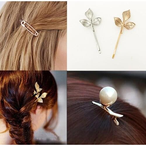 1pcs Cute Pearl Metal Women Hair Clip Bobby Pin Barrette Hairpin Hair Accessories Beauty Styling Tools Dropshipping New Arrival