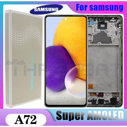 6.7'' Super AMOLED A72 LCD For Samsung Galaxy A72 A725 A725F A725F/DS LCD Display Touch Screen Digitizer Assembly Replacement