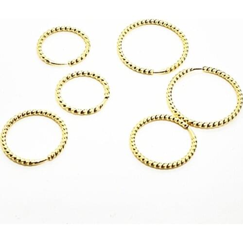 Golden earrings 24 k gold platin Boucle oreille femme 2021 Hoop earrings Earrings for women Earings fashion jewelry Womens gift