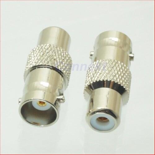 10pcs/lot BNC female jack to RCA female jack center TV RF adapter connector