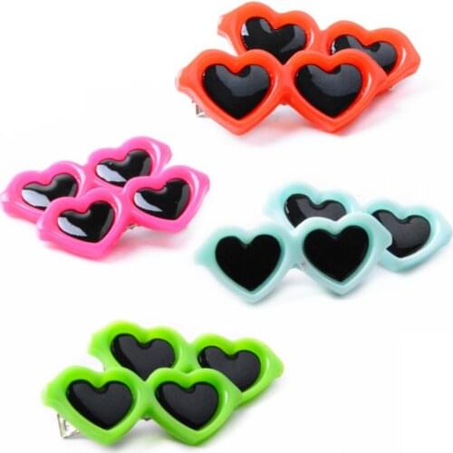 100 Pcs Dog Cat Hair Bows Clips Small Dog Hair Alloy Clips Handmade Dog Grooming Product Pet Supplies Dog Hairpins Accessories