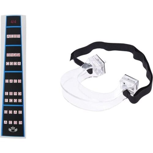 2 Pcs Musical Instrument Accessories: 1 Pcs Violin Finger Guide /Fingerboard Sticker for Size 4/4 & 1 Pcs 1/2 4/4 Violin Bow Str