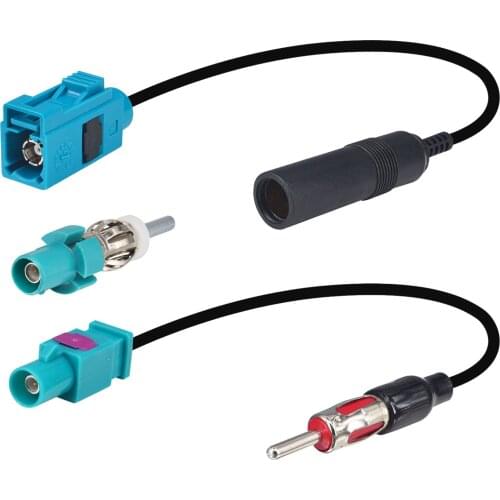 Car Antenna Universal Vehicle Radio Stereo AM & FM Antenna Connector Cable Fakra Z Male Female to DIN Plug Connector Cable