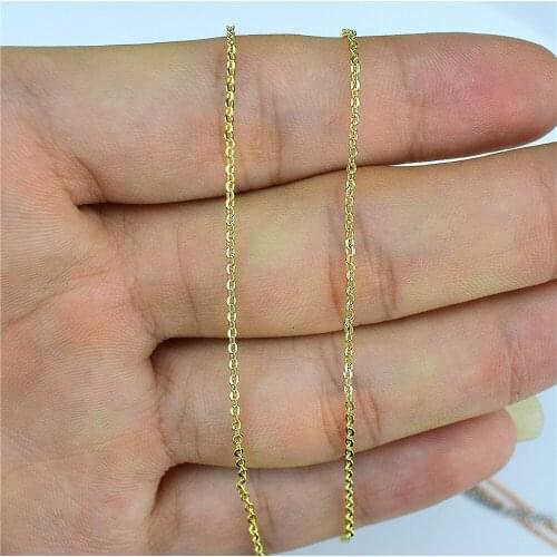 O word chain ladies basic pendant necklace, 3 colors, simple and fashionable, o chain, jewelry