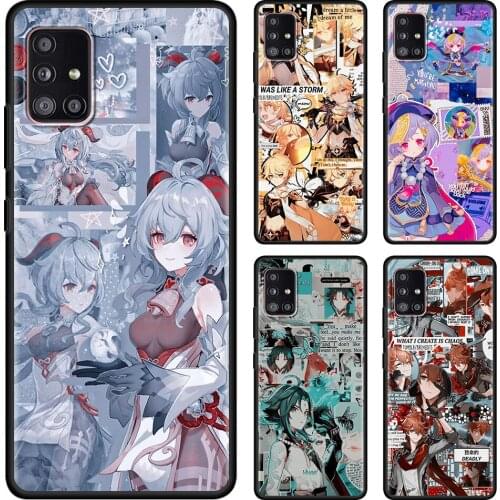 Funda For Samsung A71 A52 A91 A72 A51 A02s A02 A42 A41 A32 A31 A21s A21 A12 A11 A01 Case Genshin Impact Anime