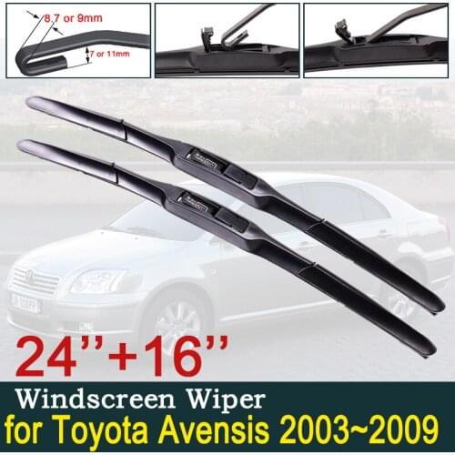 For Toyota Avensis T250 T25 2003~2009 Car Wiper Blade Windscreen Windshield Wipers Car Accessories 2004 2005 2006 2007 2008