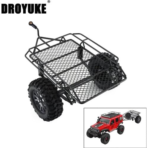 Droyuke TRAXXAS TRX-4 TRX-6 Axial D90 SCX10II 90046 for 1/10 simulation remote control climbing car metal small trailer bucket
