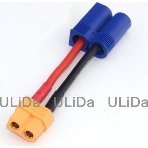 EC5 Male to XT60 Female Style Connector Adapter /w 14AWG Silicone Wire RC Charger Quadcopter