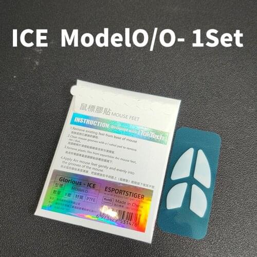 Esportstiger Mouse Skates Feet For Glorious Model O O- D White Mouse Glides Curve Edge ICE Version