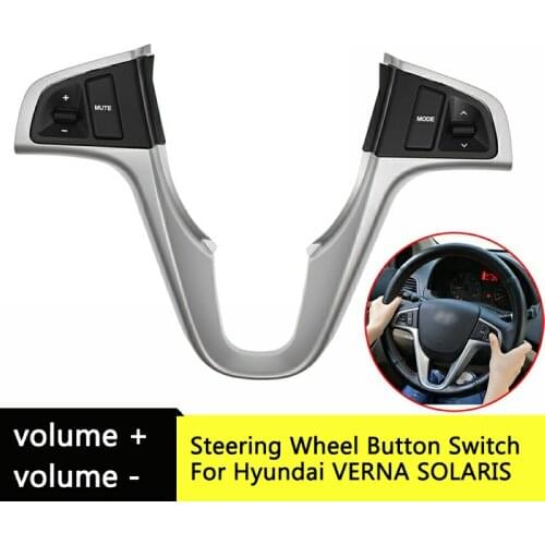 Car Steering Wheel Button For Hyundai VERNA SOLARIS Multi-function Steering Wheel Audio Volume Music Control Button Switch