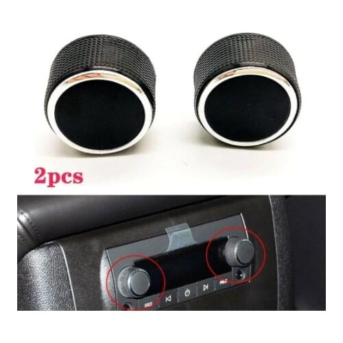 Rear Control Knob Audio Radio For Chevrolet Cadillac Escalade Enclave Tahoe GMC 2007-2013 Car Air Condition Button Trim