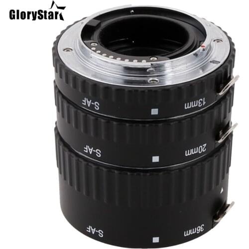 GloryStar MK-S-AF1 Macro Auto Focus Extension tube Ring AF for Sony Alpha A57 A77 A200 A300 A330 A350 A500 A550 mk s af a af1