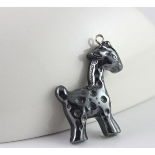 Hot sale fashion hematite deer pendant accessories diy accessories HP1021