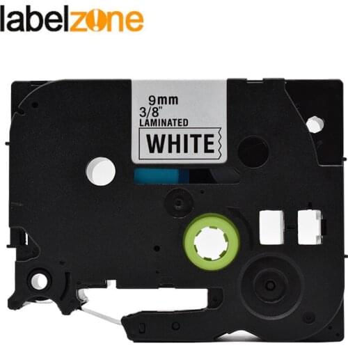 Wholesale 30Pcs black on white Compatible Brother p-touch printers 9mm label tape tze221 tze Tape Tze-221 tz221 tz-221 tz 221