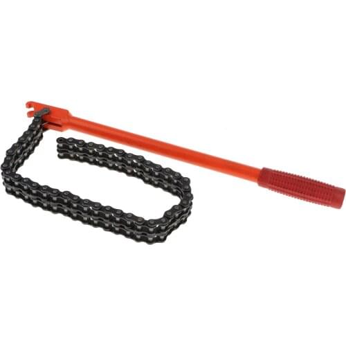 Adjustable Car Engine Oil Filter Chain Grip Wrench Spanner Remover Tools