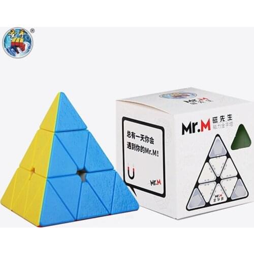 Shengshou Mr.M Pyramid 3x3x3 Magnetic magic cube Sengso 3x3x3 Speed cube Puzzle Profissional cube Educational Toys For children