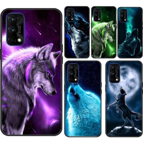 Snow Wolf For OnePlus 9 Pro 7 8 T Nord 9R Case For Realme C3 C11 C15 C21 GT Neo Q3 6 7 8 Pro Cover