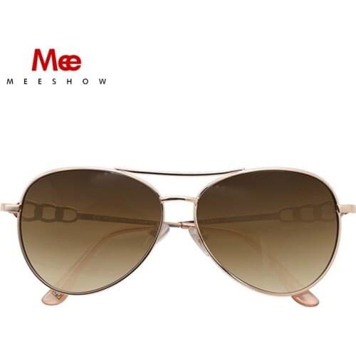 Meeshow Outdoor Reading Sunglasses Gradient Brown Metal no line Bifocal Sunglasses for Men and Women stylish Sun Readers