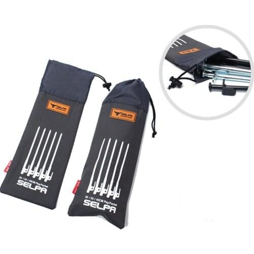 1PCS Pegs Storage Bag Nail Wind Rope Equipment 20CM 30CM 40CM Canopy Supplies Outdoor Travelling Parts Tools Tent Peg Bag