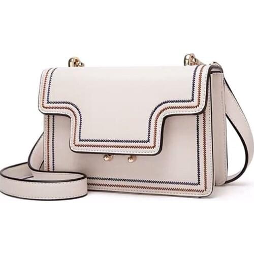 Bags for Women 2021 Newest White Small Flap Shoulder Bag Girls Fashion Leather Messenger Crossbody Bags Luxury Designer Handbag