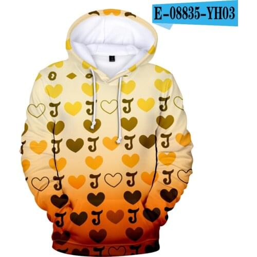 Jojos Bizarre Adventure Hoodie Sweatshirts Teenage Pullover Long Sleeve Men/women Hooded Autumn Coat Harajuku Lovely 3D Print