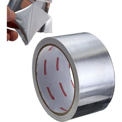 Heat Resistance Pipe Repair Adhesive Sealing Tape High Temperature Resistant Aluminium Foil Adhesive Tape-5CMx17M