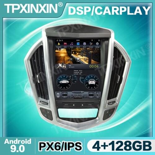 Tesla Vertical Screen Android 10 For Cadillac SRX 2009 - 2012 Car Radio Multimedia Video Audio Player Navigation GPS Accessories