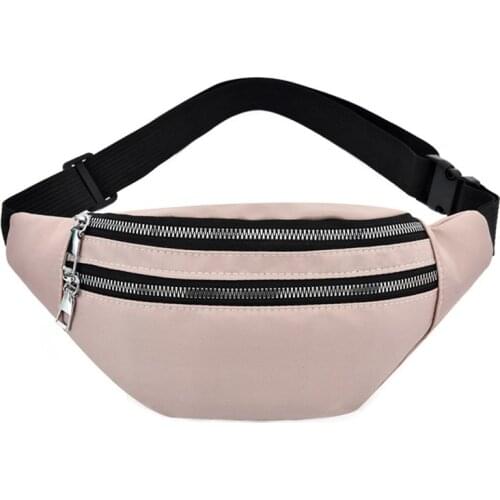 Ladies Chest Bag Zipper Multi Layers Chest Packs Fanny Pack Belt Bags Money Phone Bag Harajuku Travel Bag