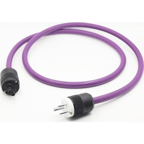 1m ac-313 OFC Power cable with Gold plated us power connector AC power cable+fingure 8 IEC connector