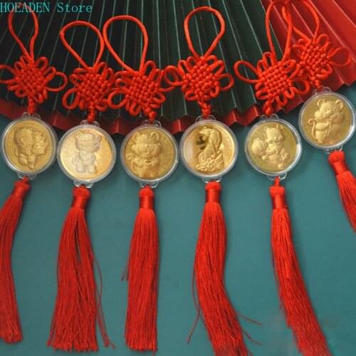 2022 China New Year Tiger Year Original Commemorative Gold Silver Coin Pendant
