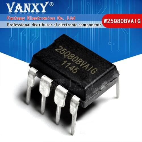5pcs W25Q80BVAIG DIP8 GD25Q80PCP GD25Q80 W25Q80 25Q80 DIP-8 25Q80BVAIG DIP
