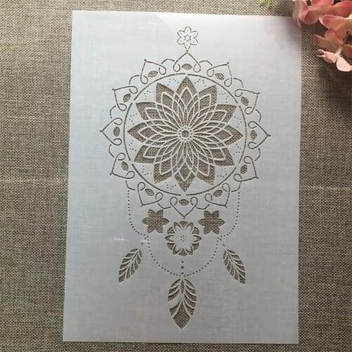 A4 29cm Mandala Totem Symbol DIY Layering Stencils Wall Painting Scrapbook Coloring Embossing Album Decorative Template